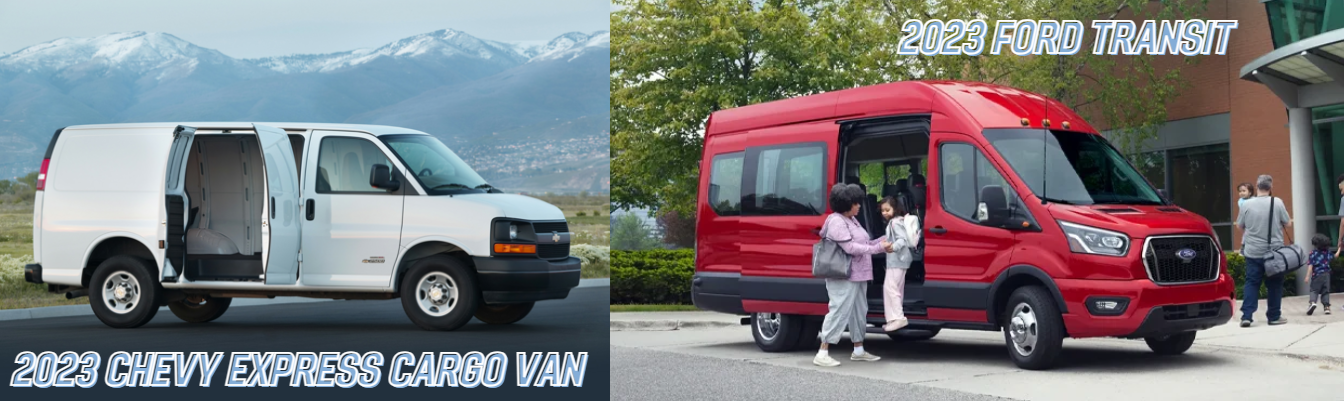 2023 Chevrolet Express Cargo Van vs 2023 Ford Transit in Staten Island, NY